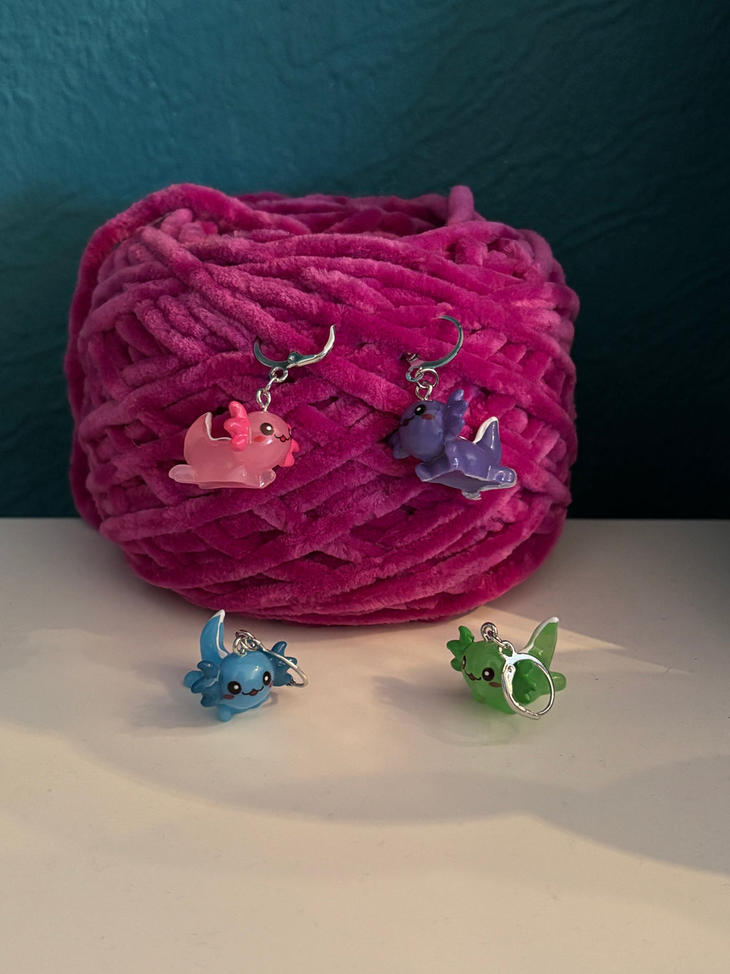 Axolotl Maschenmarkierer in 4 Farben