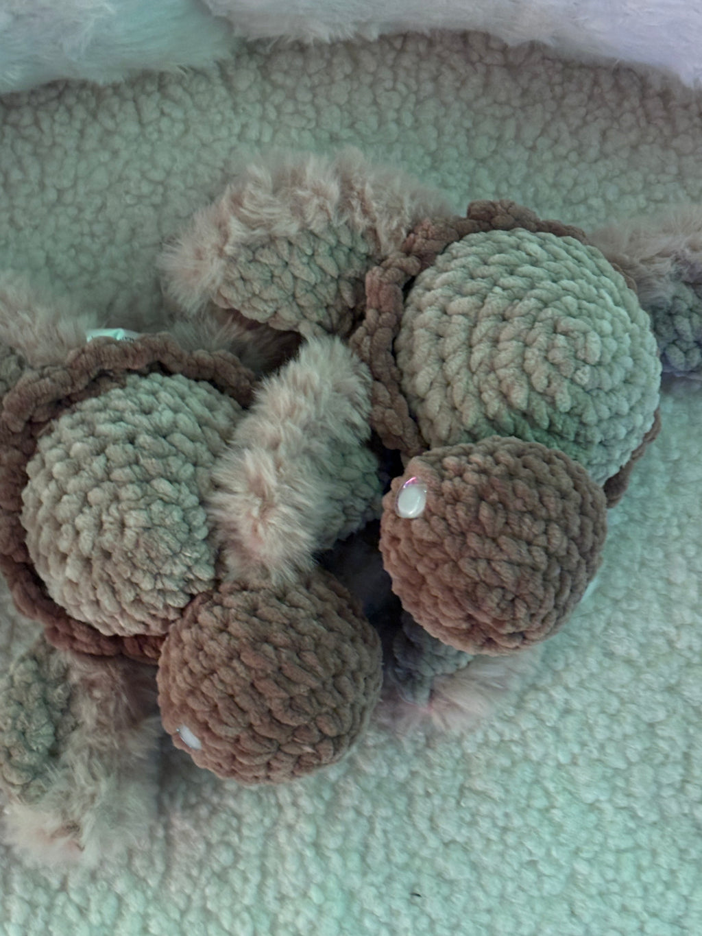 Babyschildkröte mit Furry Wolle