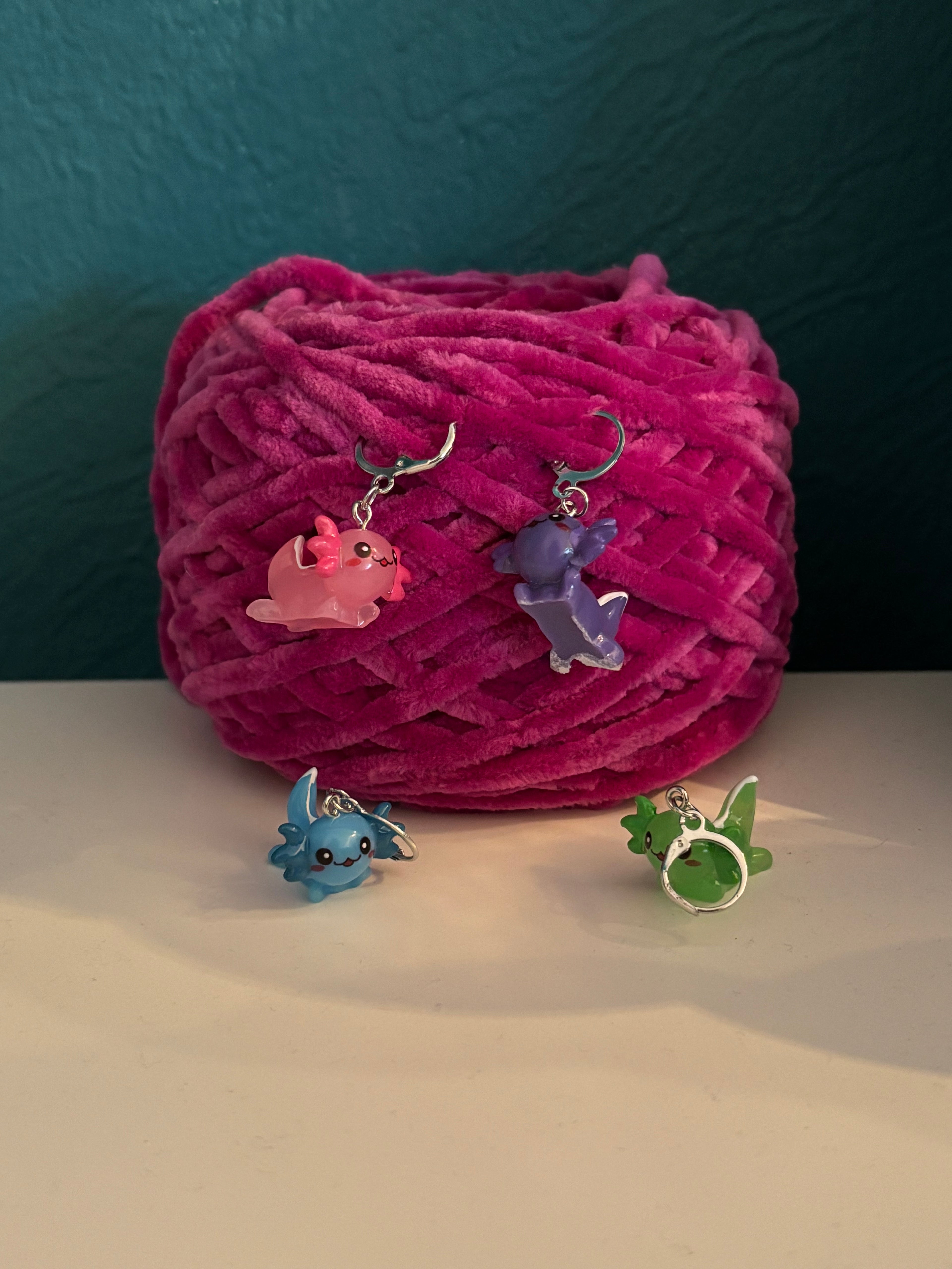 Axolotl Maschenmarkierer in 4 Farben