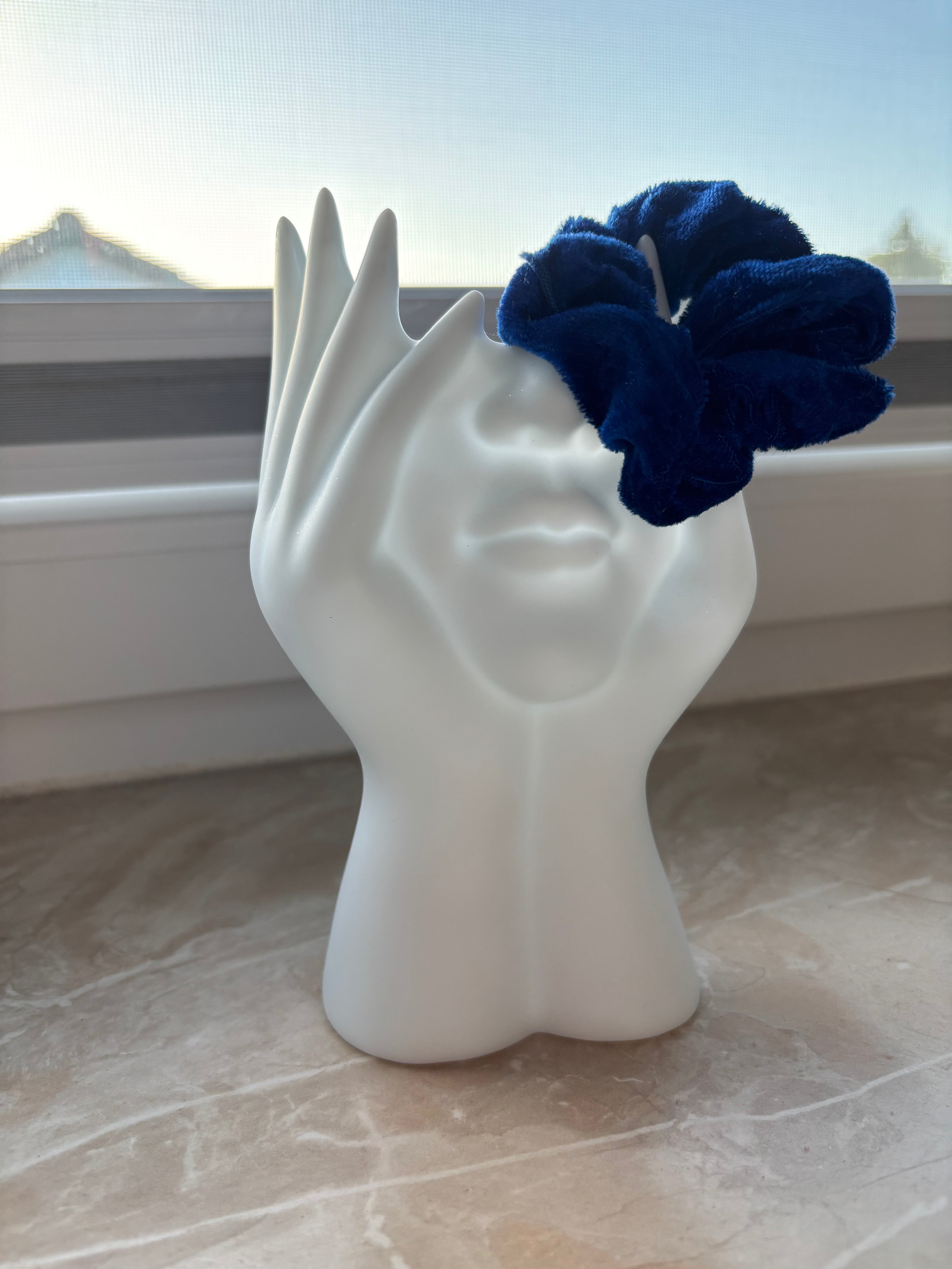 Scrunchie "Blauer Ocean"