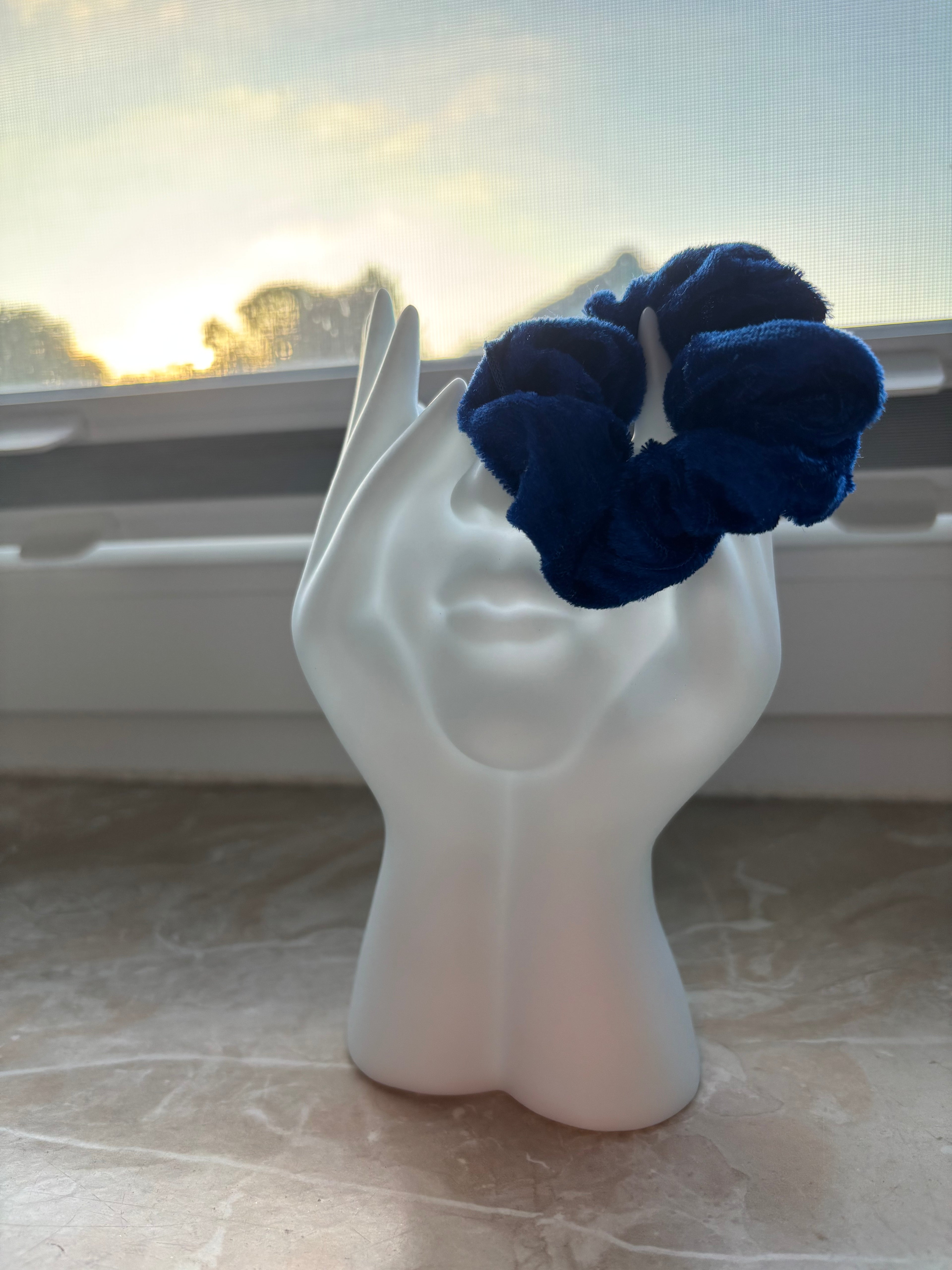 Scrunchie "Blauer Ocean"