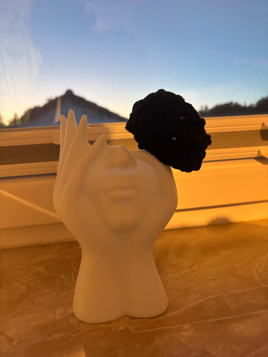 Haargummi "schwarze Nacht"