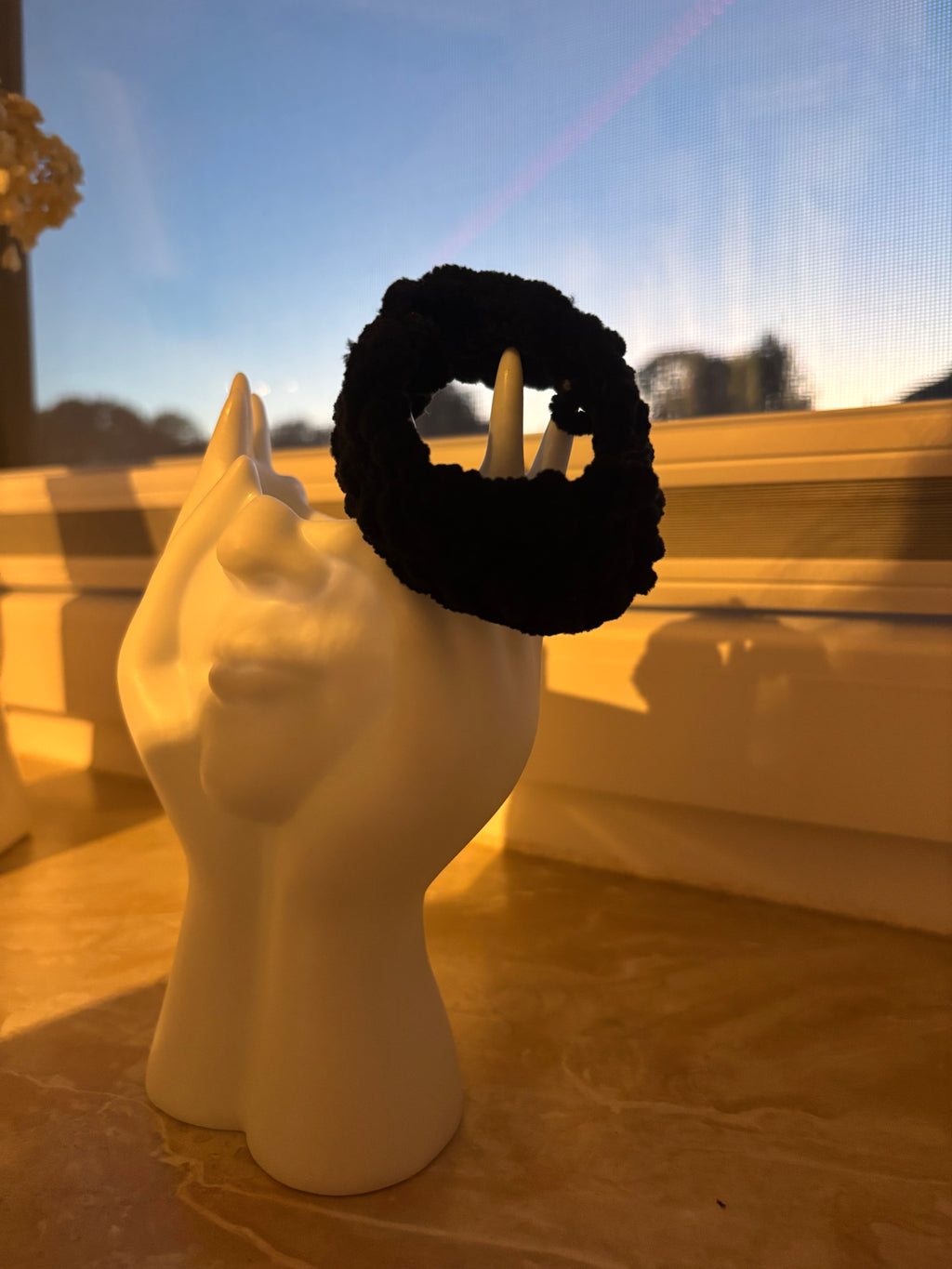 Haargummi "schwarze Nacht"