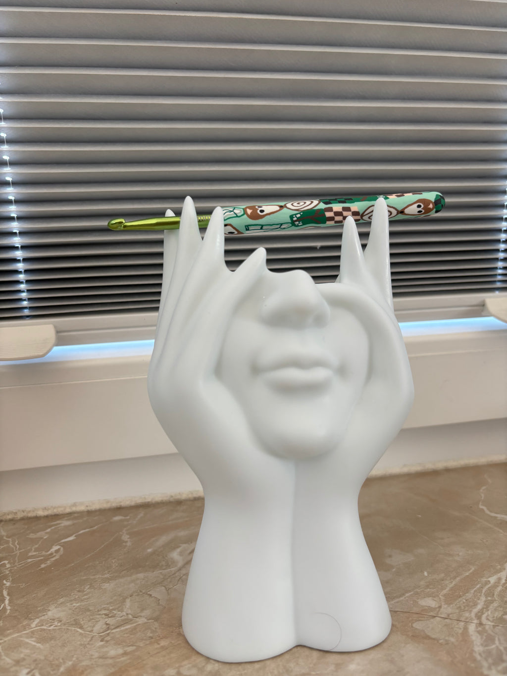 Häkelnadel 5,50mm / Romi der Fuch in Grün