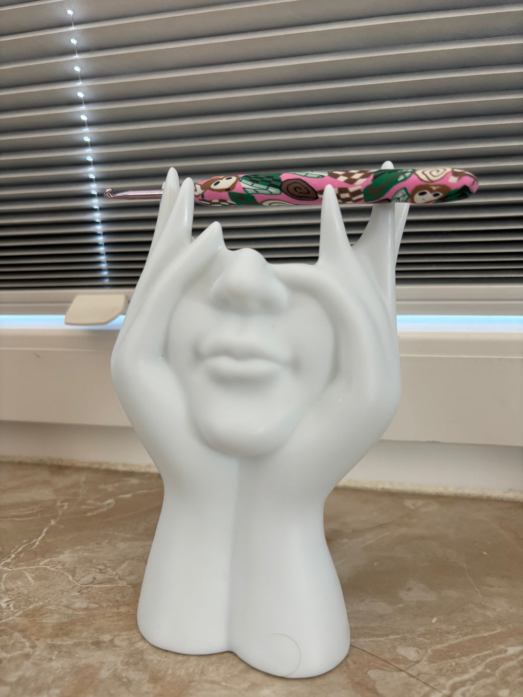 Häkelnadel 4.00 mm / Romi der Fuchs in Pink