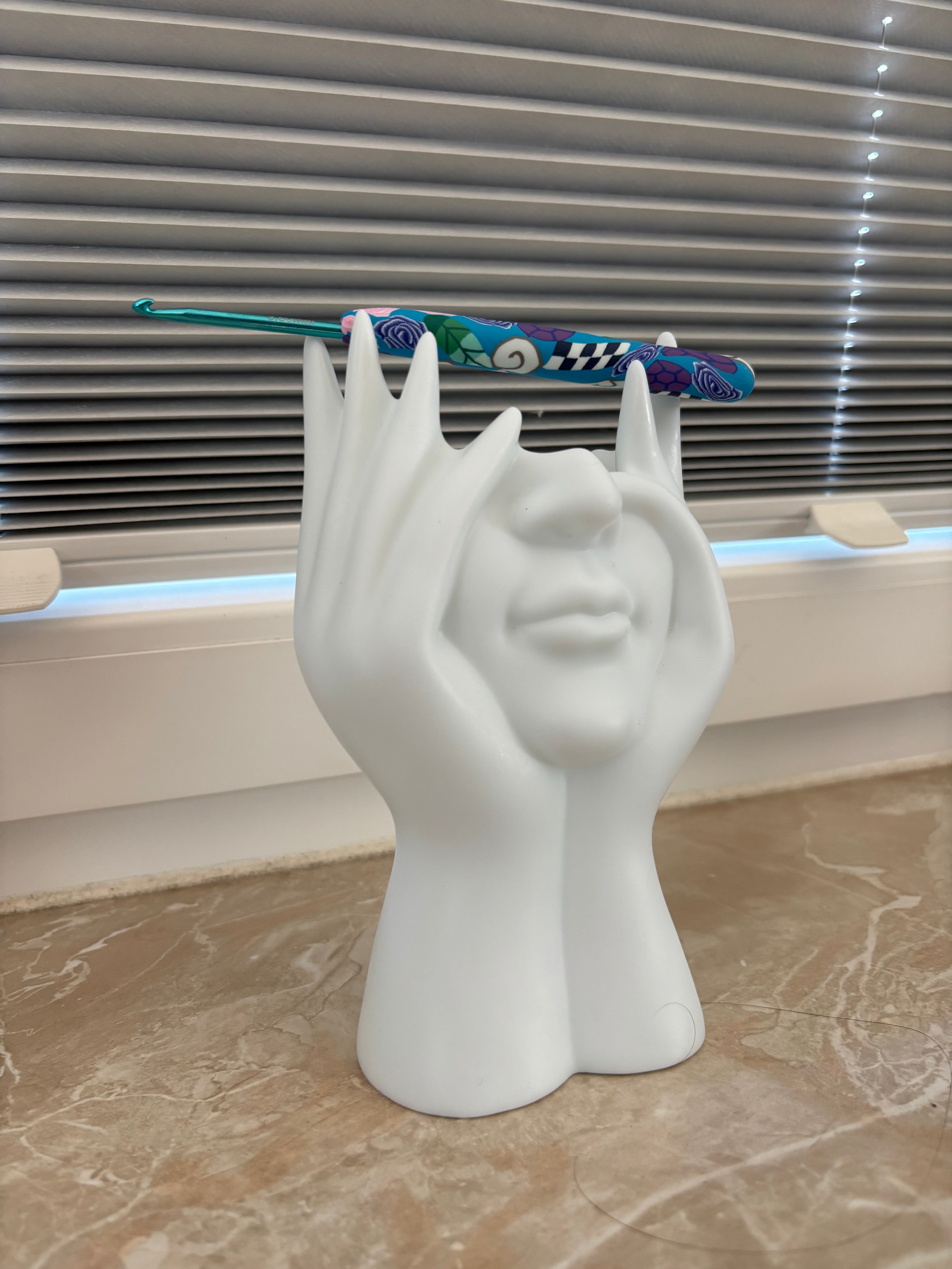 Häkelnadel 3.50mm / Rosen in Blau