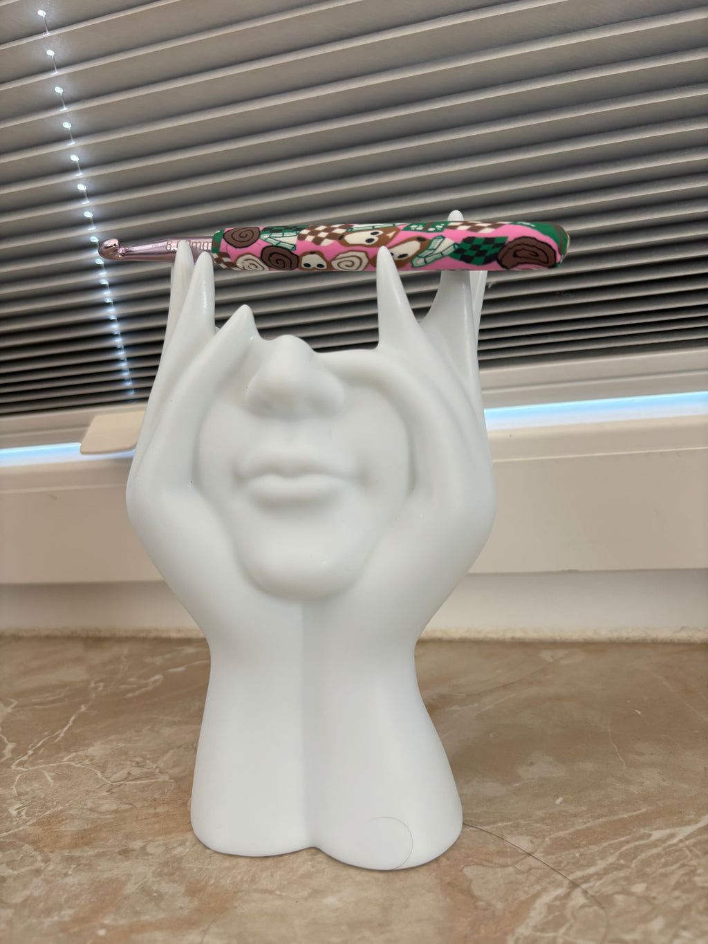 Häkelnadel 8.00mm / Romi der Fuchs in Pink