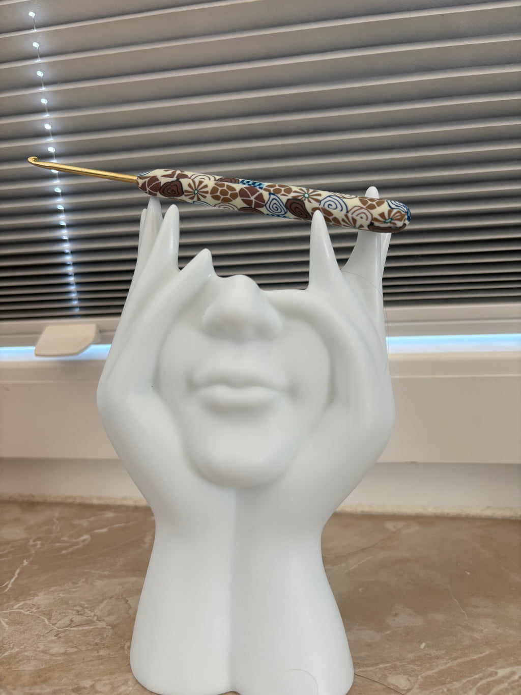 Häkelnadel 2.75mm// Muschellook in Gold