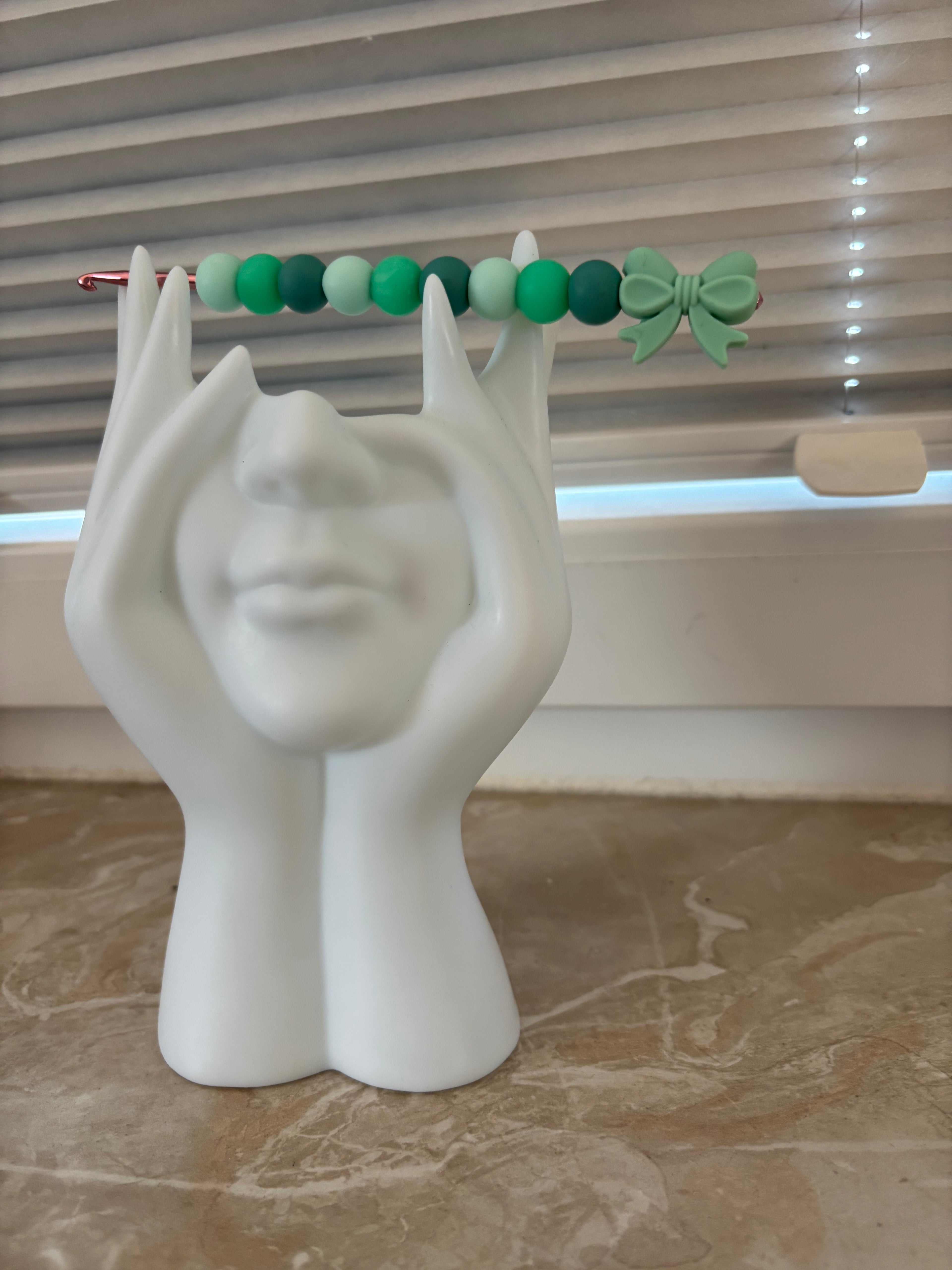 Häkelnadel 3,5mm grüne Schleife