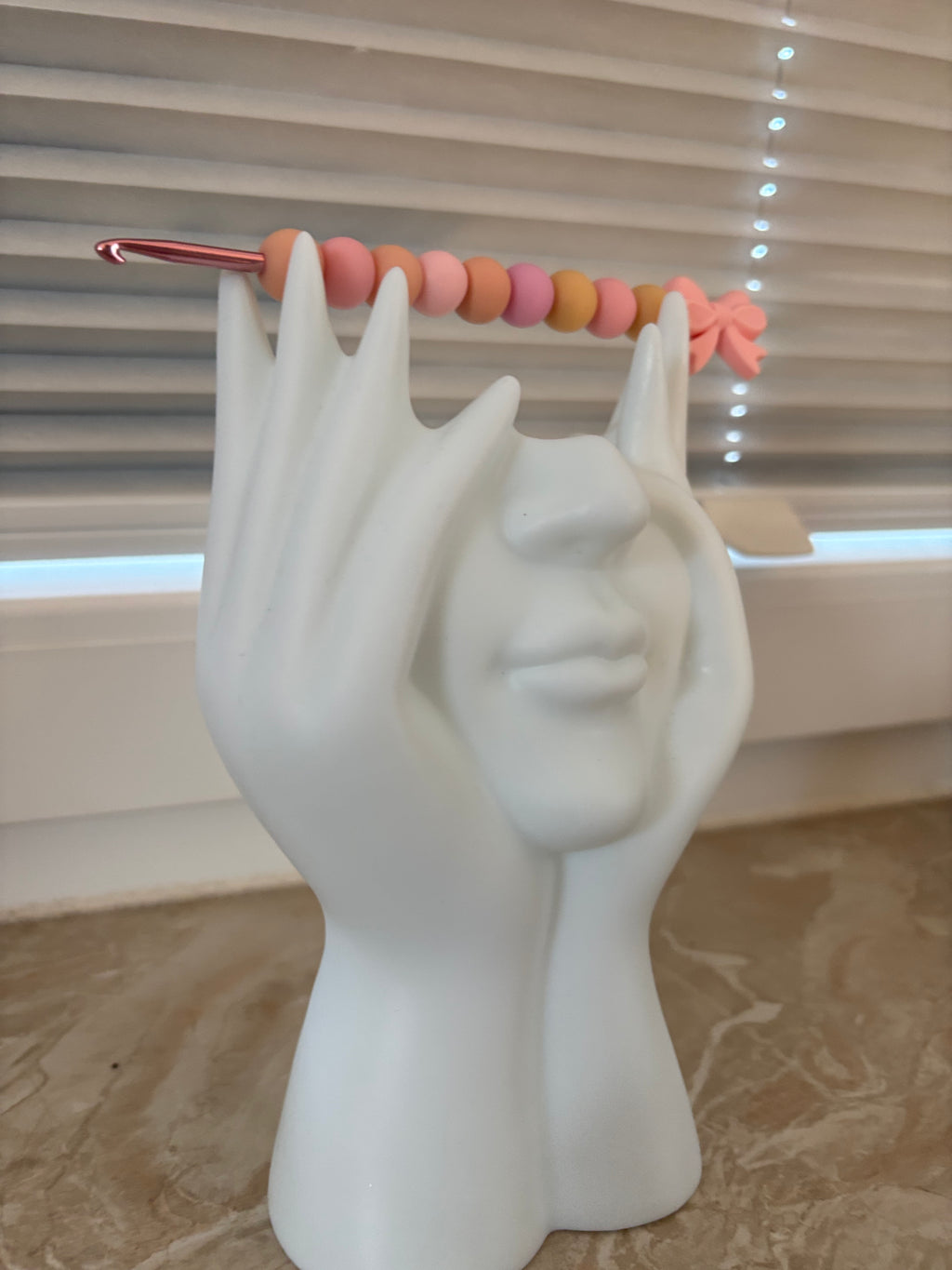 Häkelnadel 3,5mm Pinke schleife