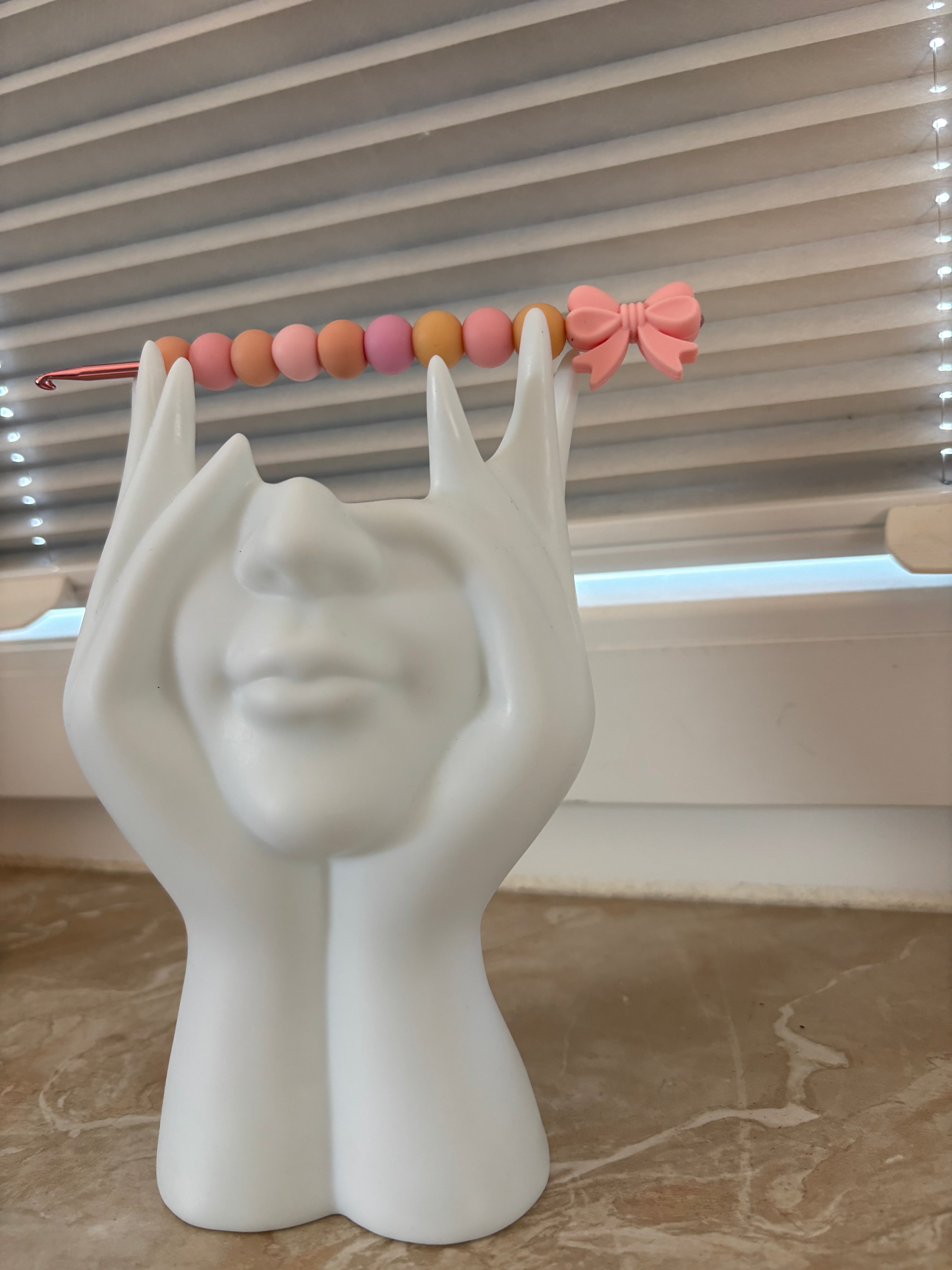 Häkelnadel 3,5mm Pinke schleife