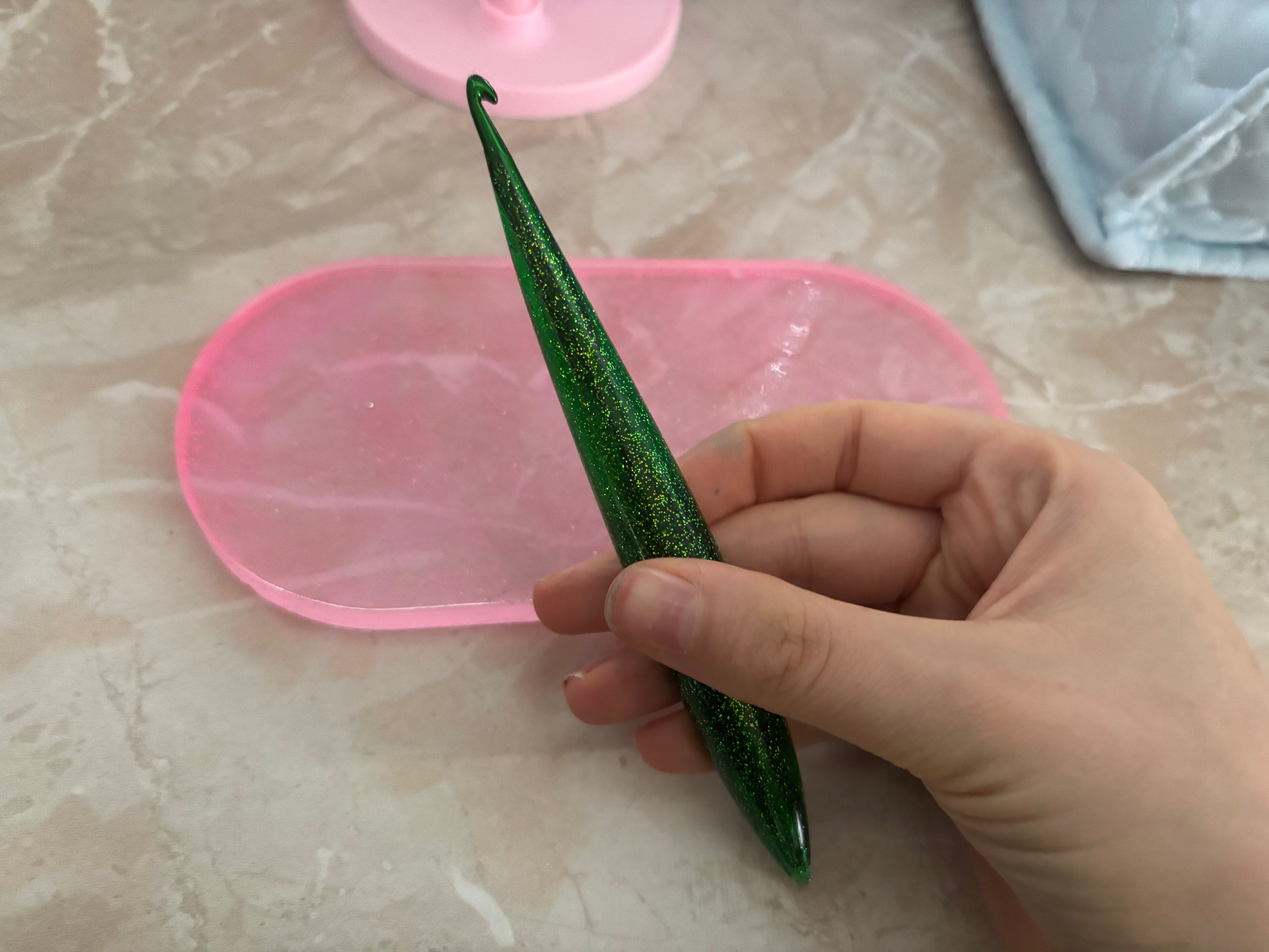 Resin Häkelnadel 4,0 MM B WARE!!!!